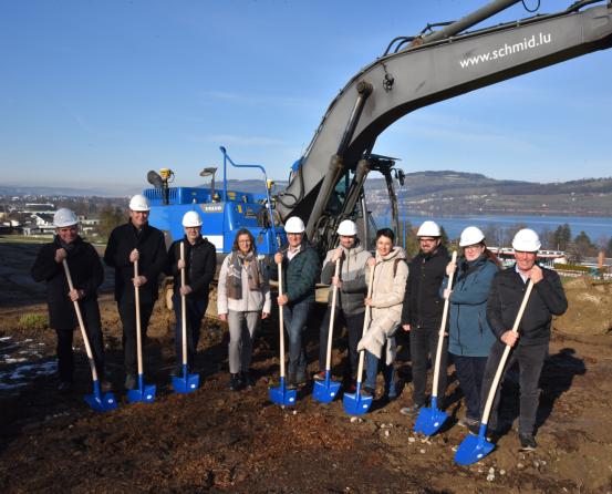 Spatenstich Schulraumerweiterung