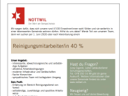 Stelleninserat Reinigungsmitarbeiter/in 40%